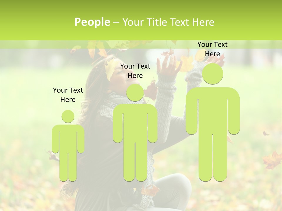 Pretty Background Leaf PowerPoint Template