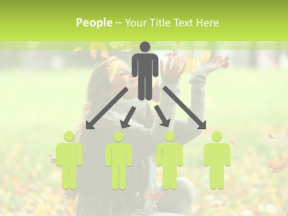 Pretty Background Leaf PowerPoint Template