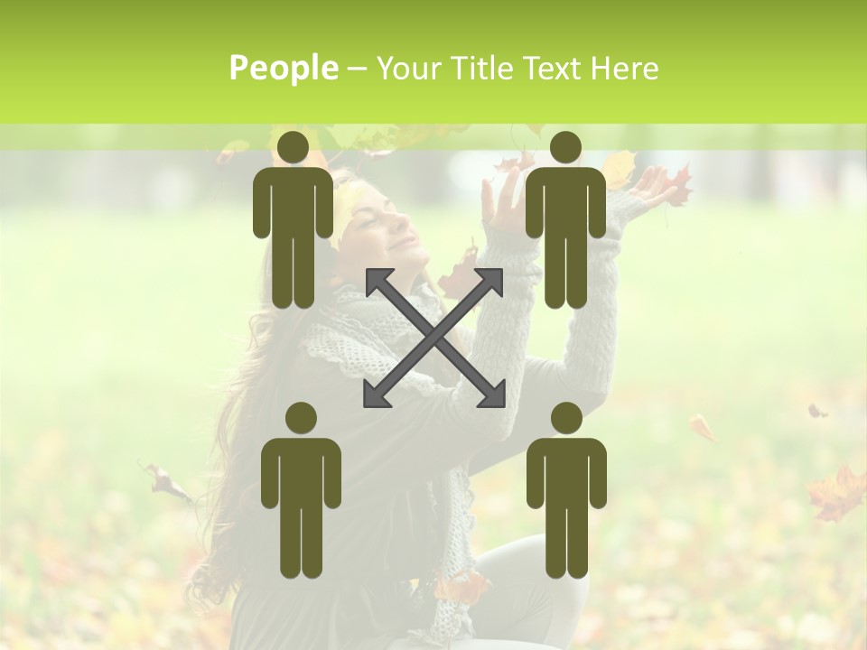 Pretty Background Leaf PowerPoint Template