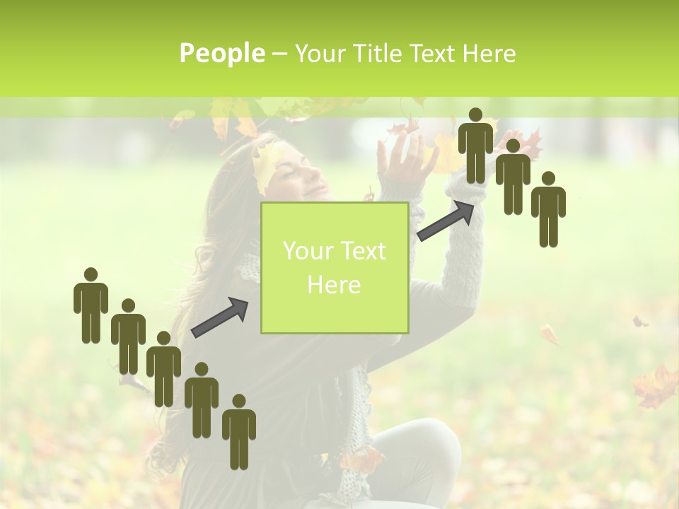 Pretty Background Leaf PowerPoint Template