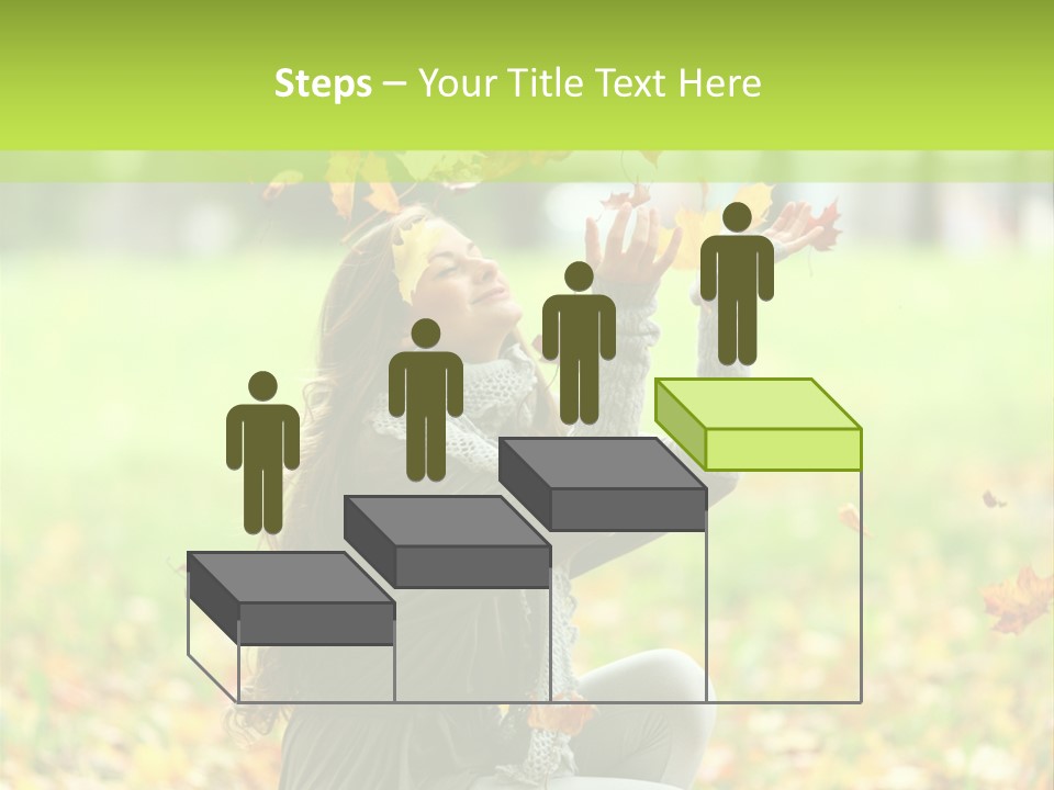Pretty Background Leaf PowerPoint Template