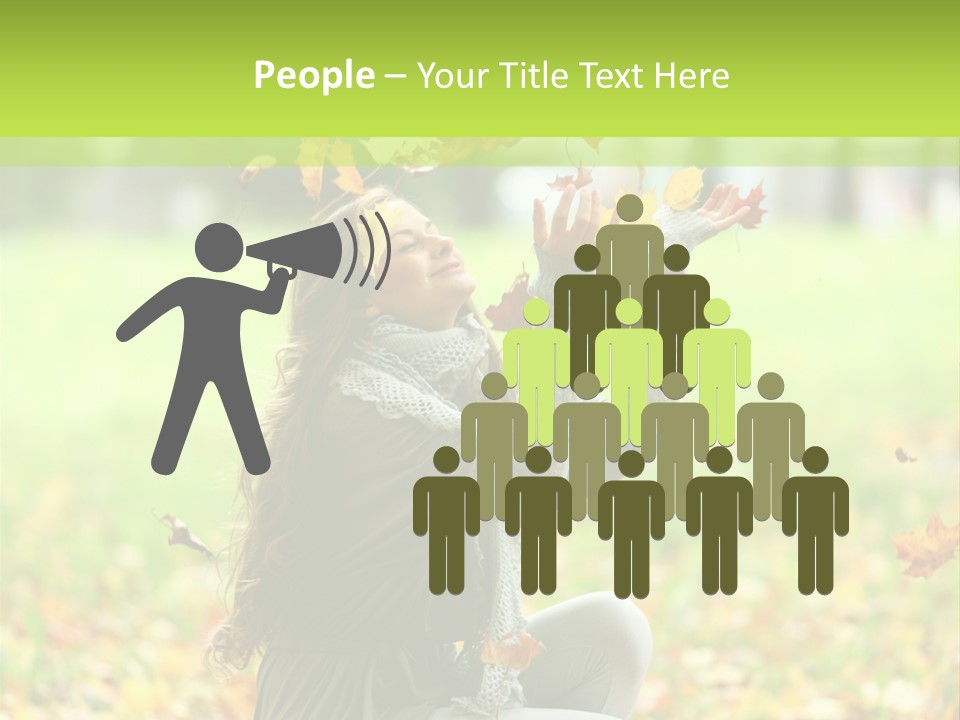 Pretty Background Leaf PowerPoint Template