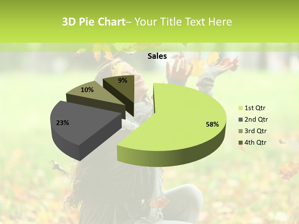 Pretty Background Leaf PowerPoint Template