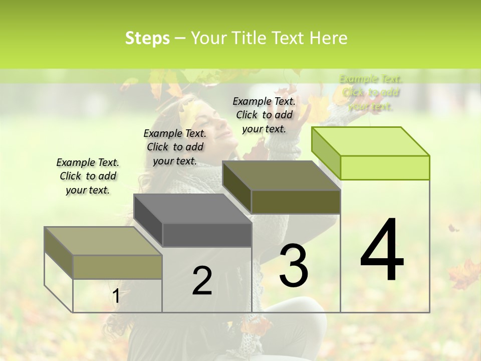 Pretty Background Leaf PowerPoint Template