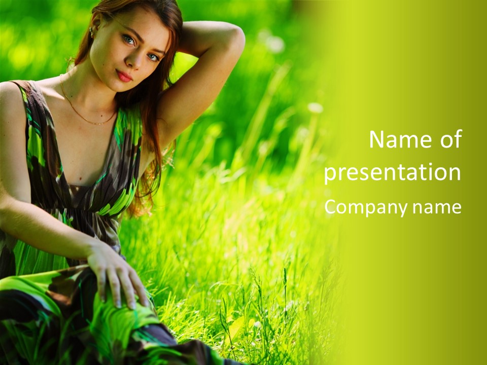 Young  Seductive PowerPoint Template