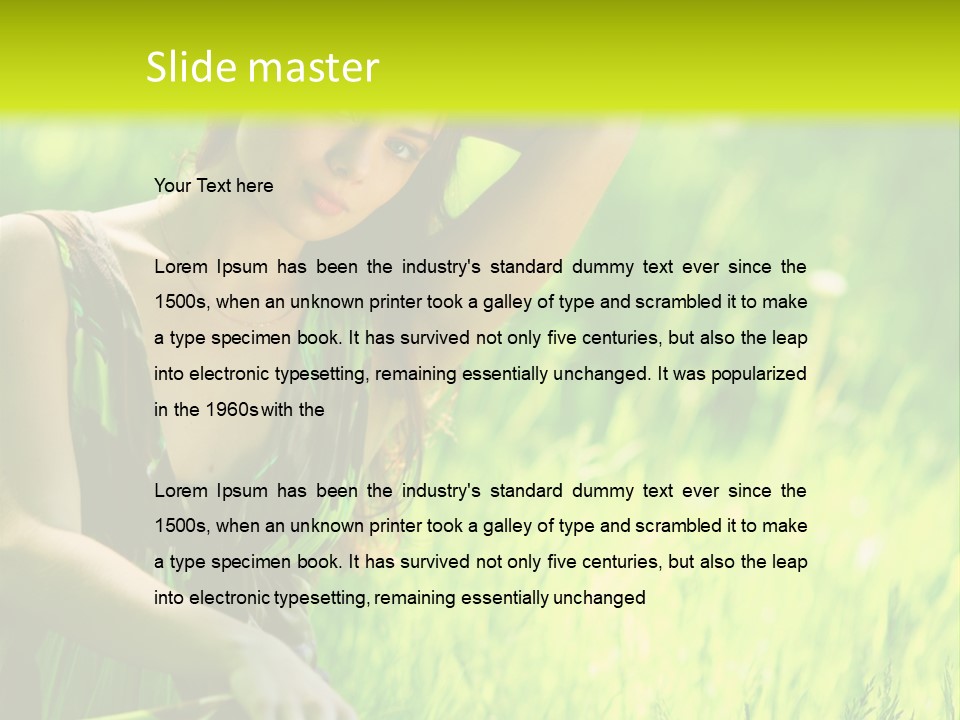 Young  Seductive PowerPoint Template