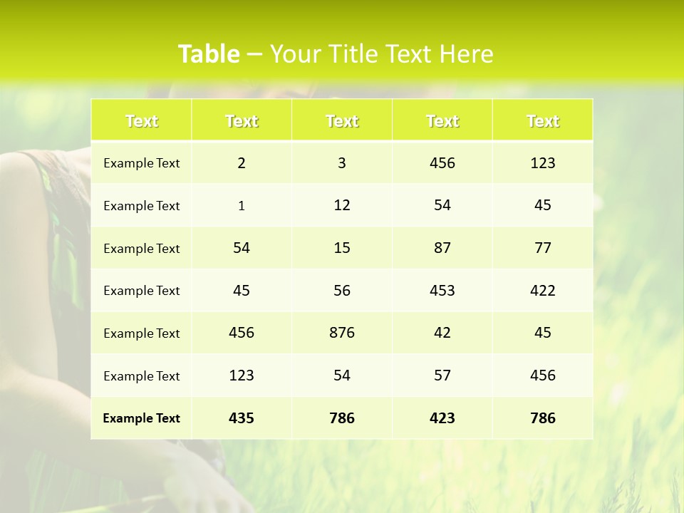 Young  Seductive PowerPoint Template