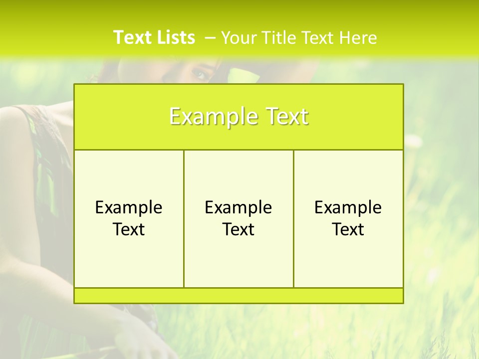 Young  Seductive PowerPoint Template