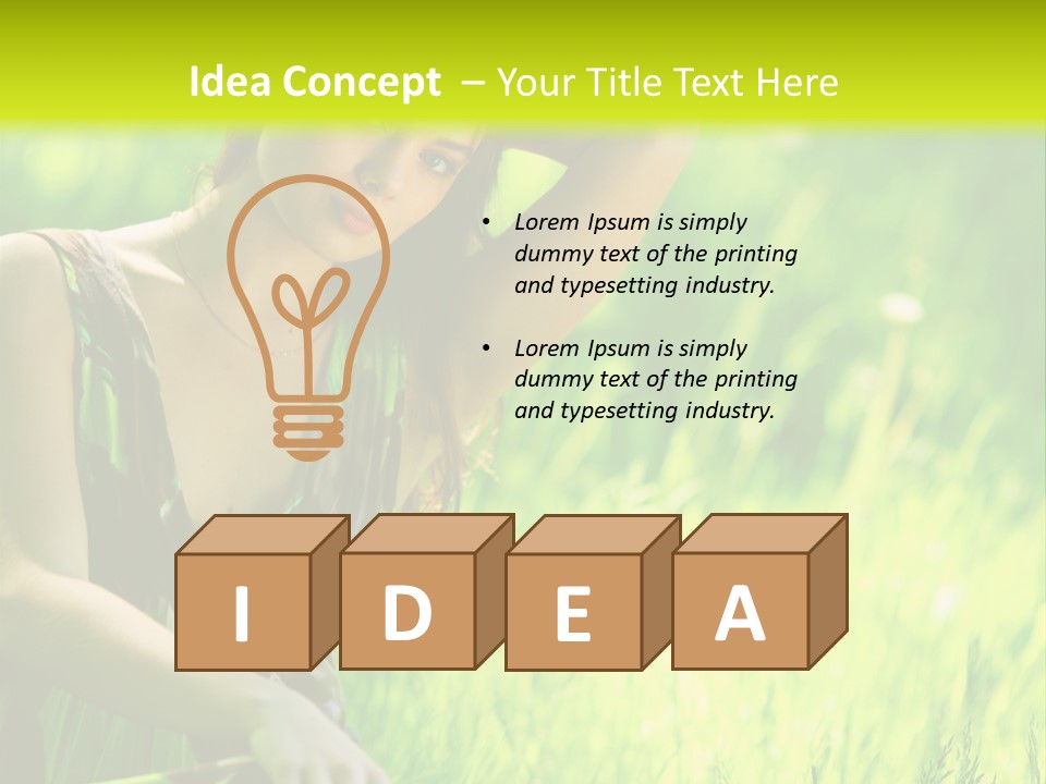 Young  Seductive PowerPoint Template