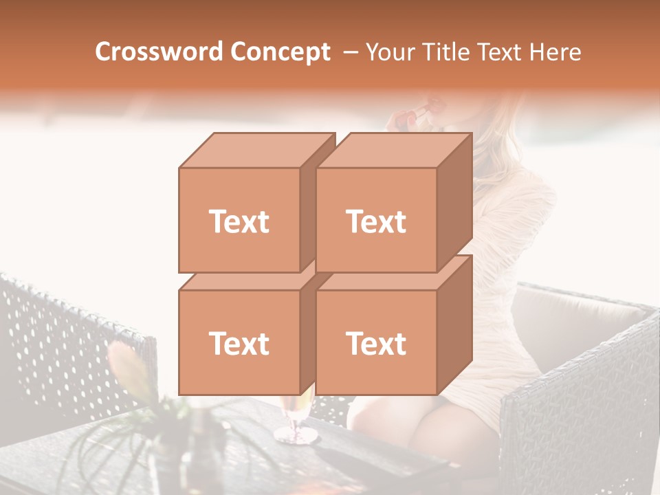 Leisure Blind  PowerPoint Template