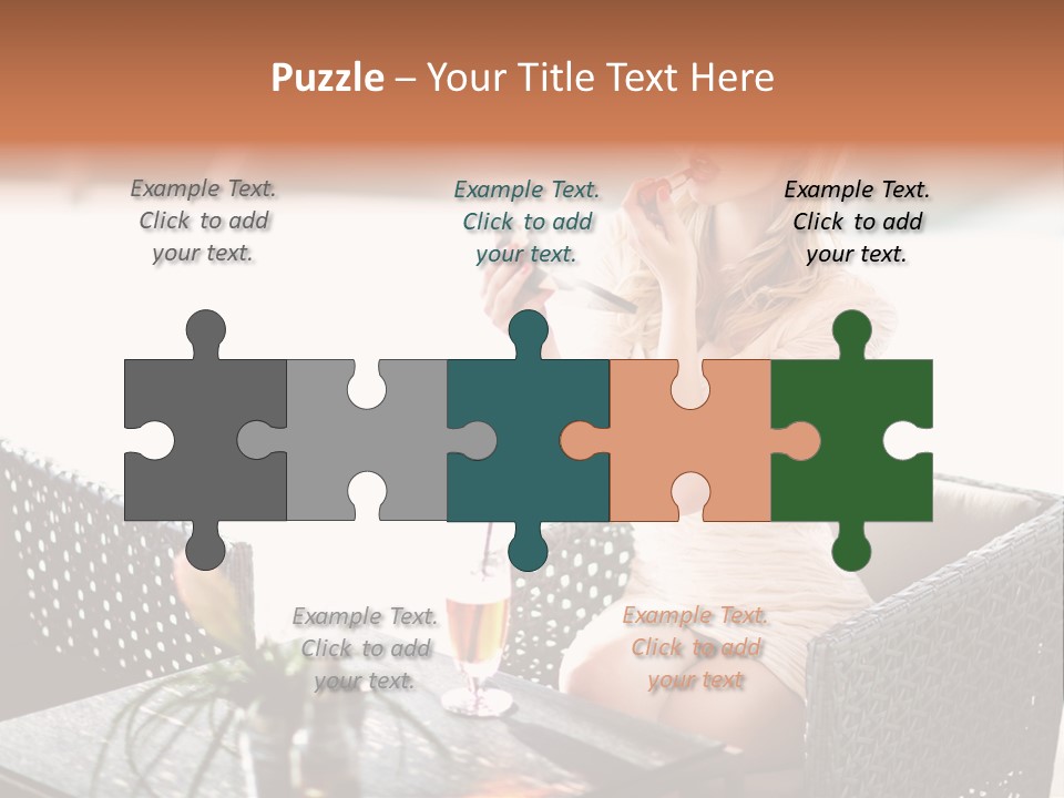 Leisure Blind  PowerPoint Template