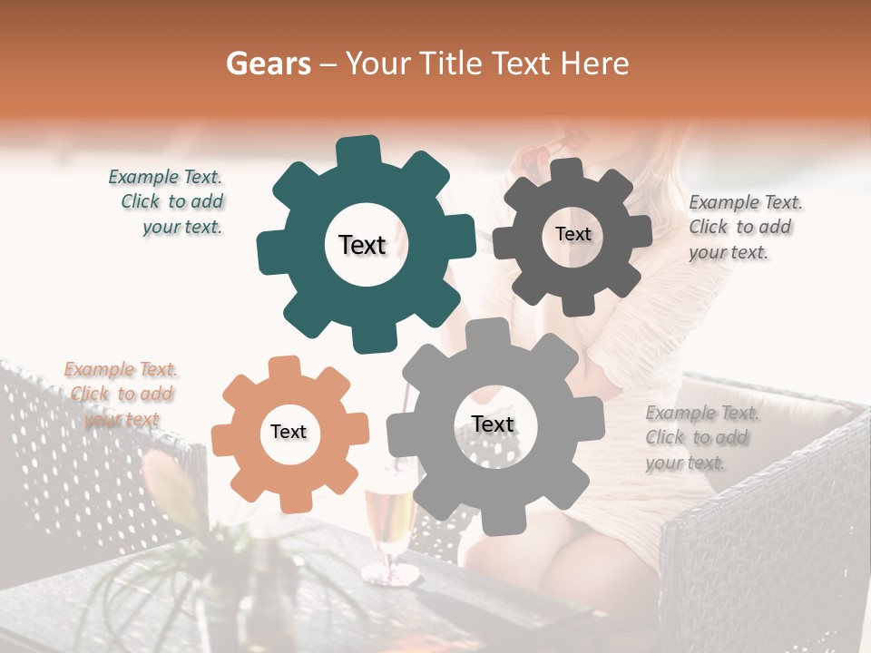 Leisure Blind  PowerPoint Template