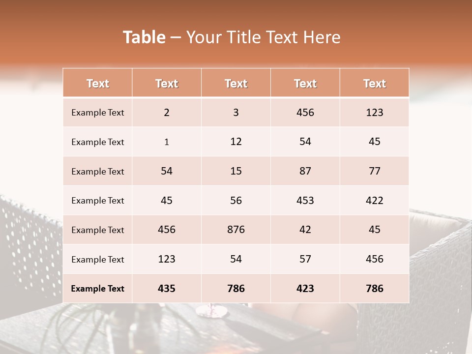 Leisure Blind  PowerPoint Template