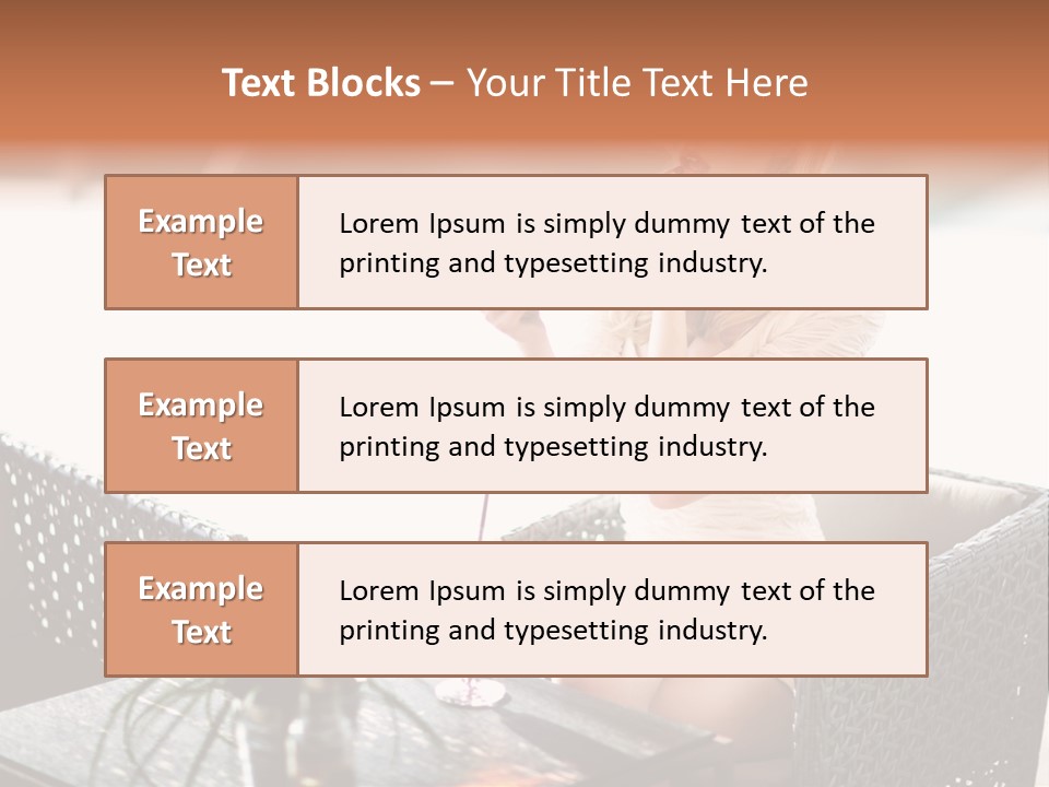 Leisure Blind  PowerPoint Template