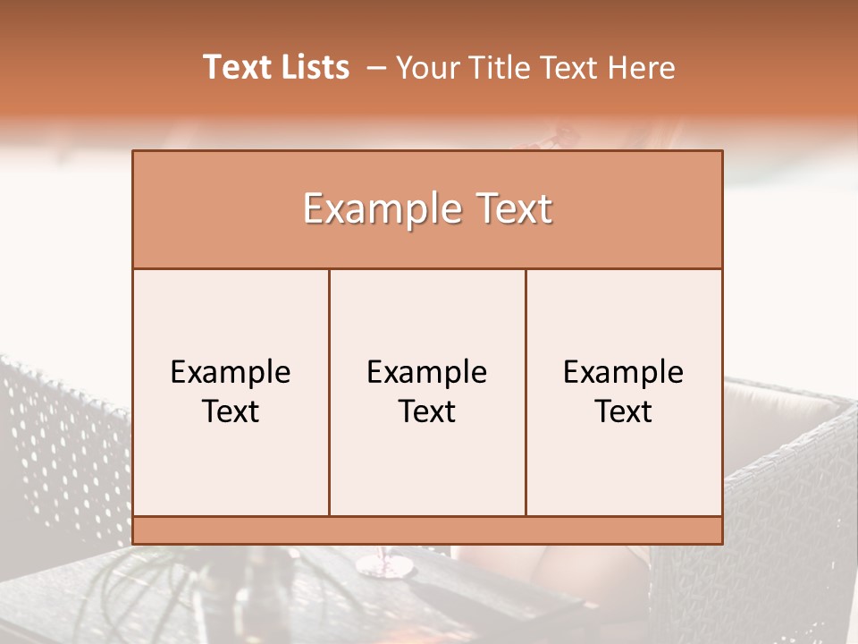 Leisure Blind  PowerPoint Template