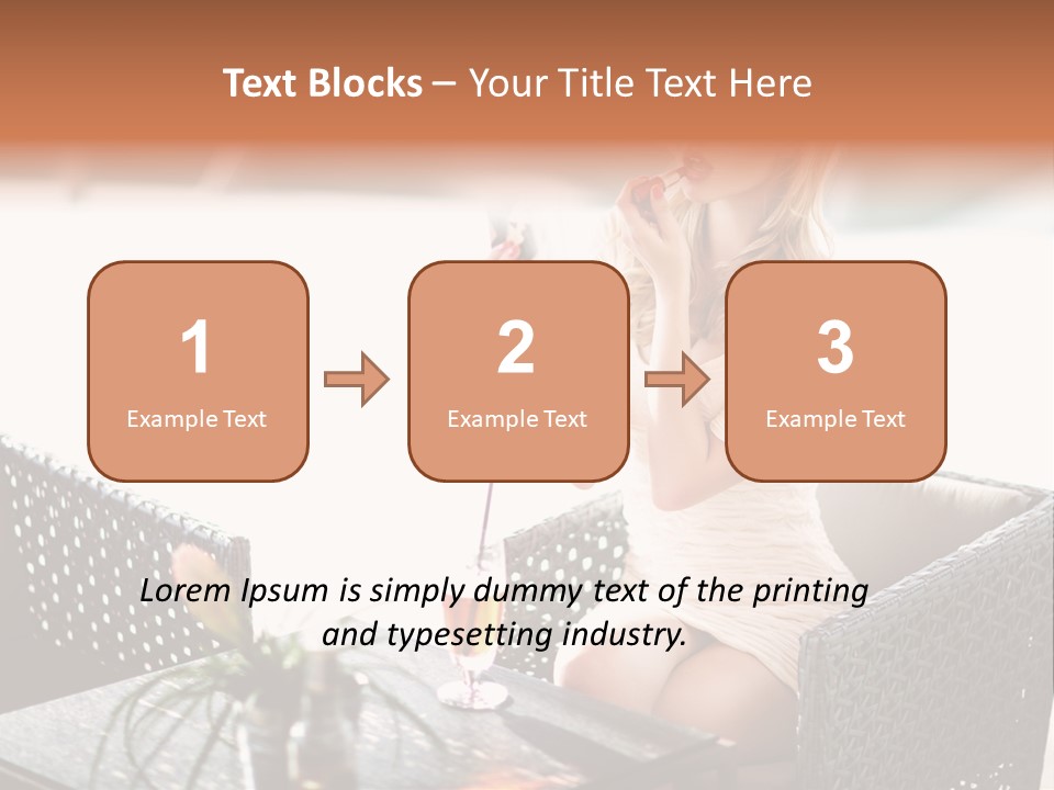 Leisure Blind  PowerPoint Template