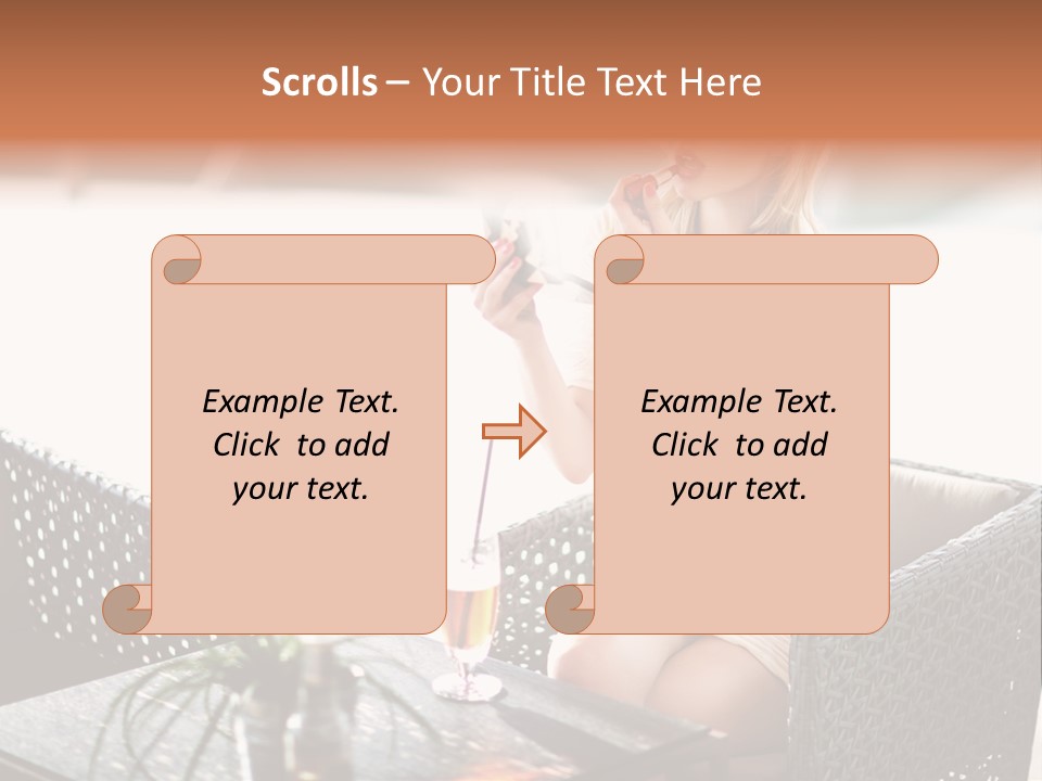 Leisure Blind  PowerPoint Template