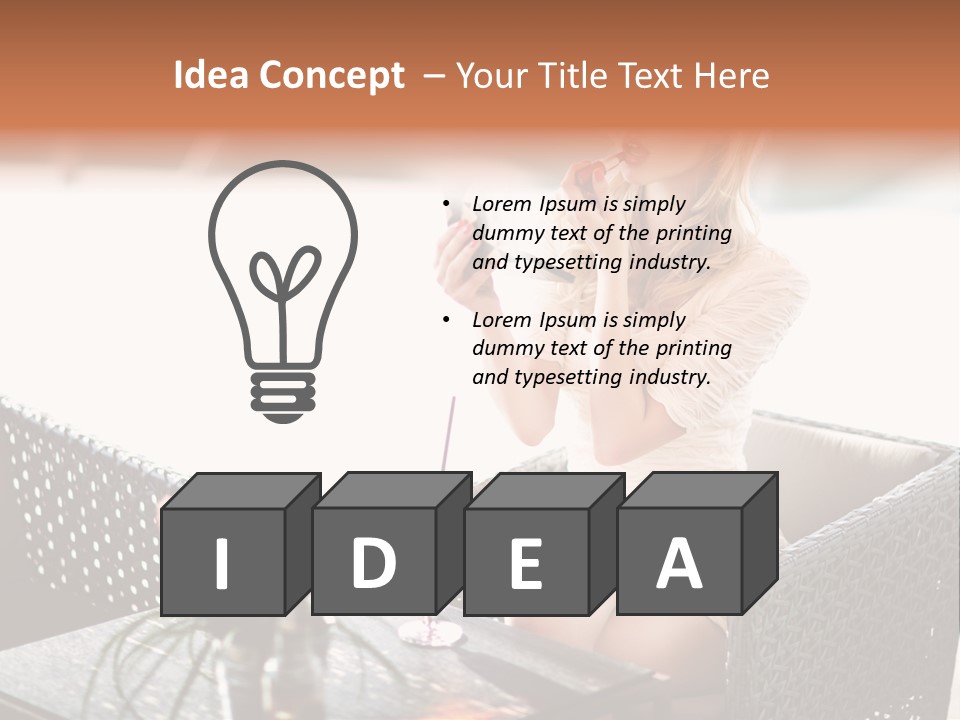 Leisure Blind  PowerPoint Template