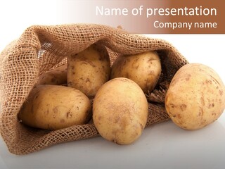 Isolated Vegetables Nobody PowerPoint Template