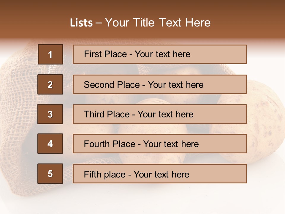 Isolated Vegetables Nobody PowerPoint Template