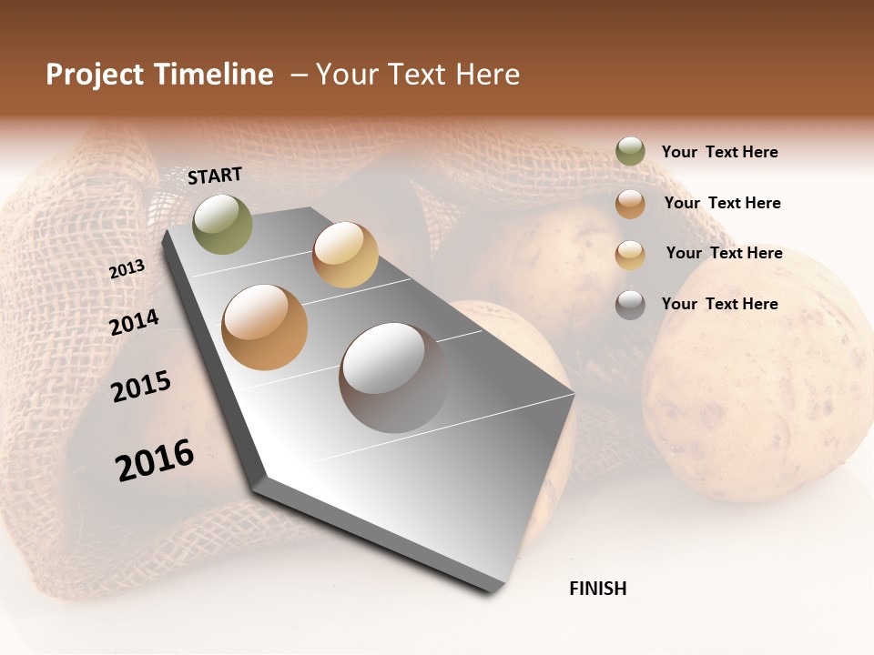 Isolated Vegetables Nobody PowerPoint Template