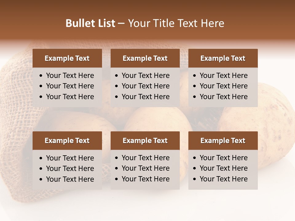 Isolated Vegetables Nobody PowerPoint Template