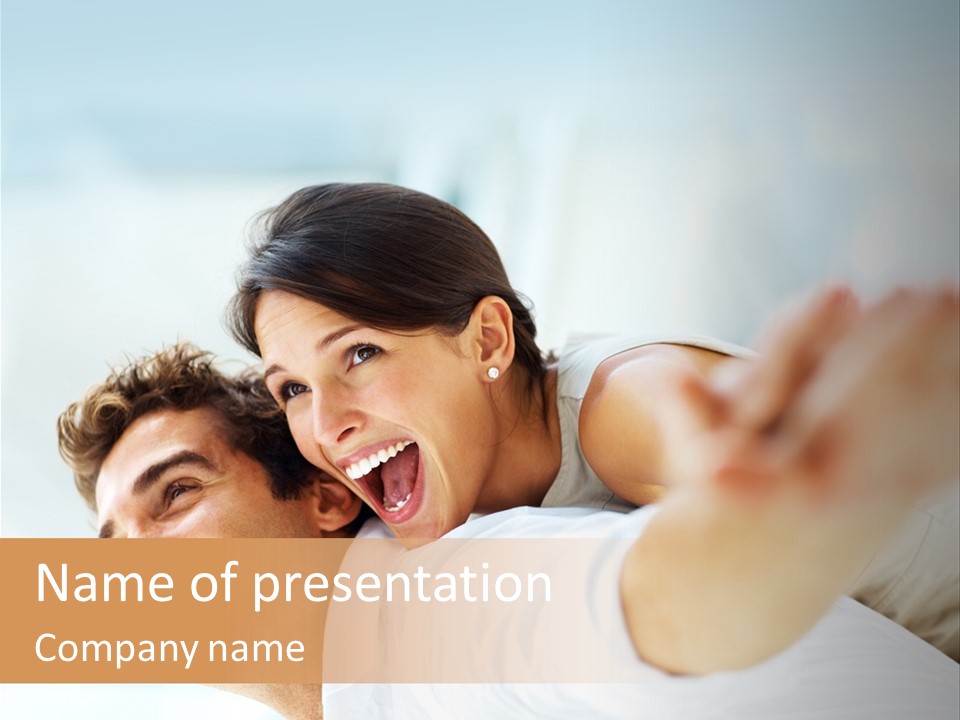 Pretty Joy People PowerPoint Template