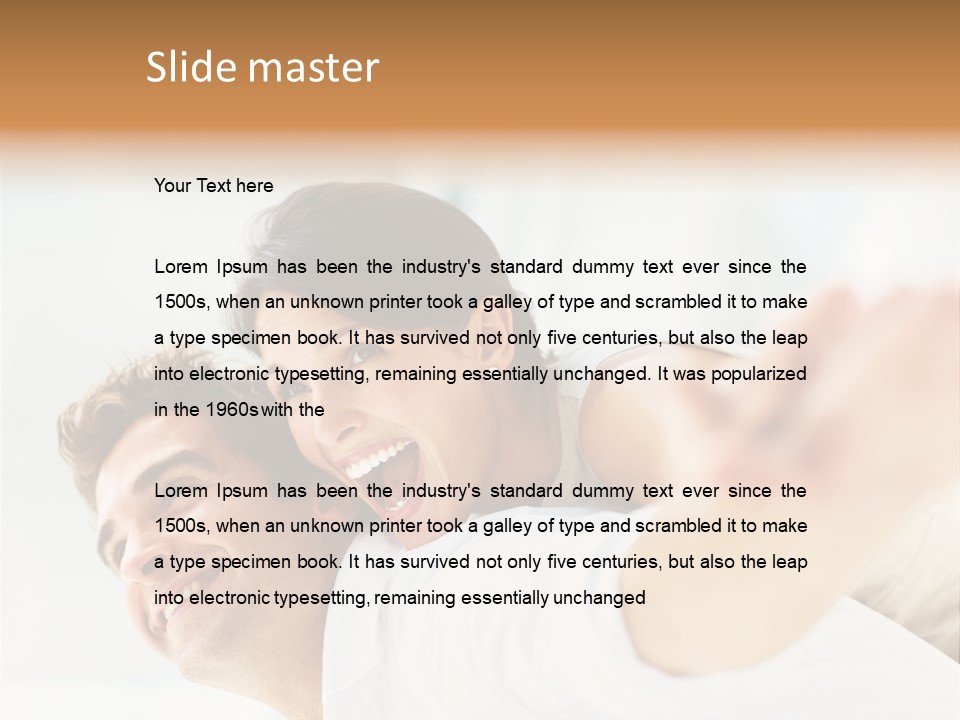 Pretty Joy People PowerPoint Template