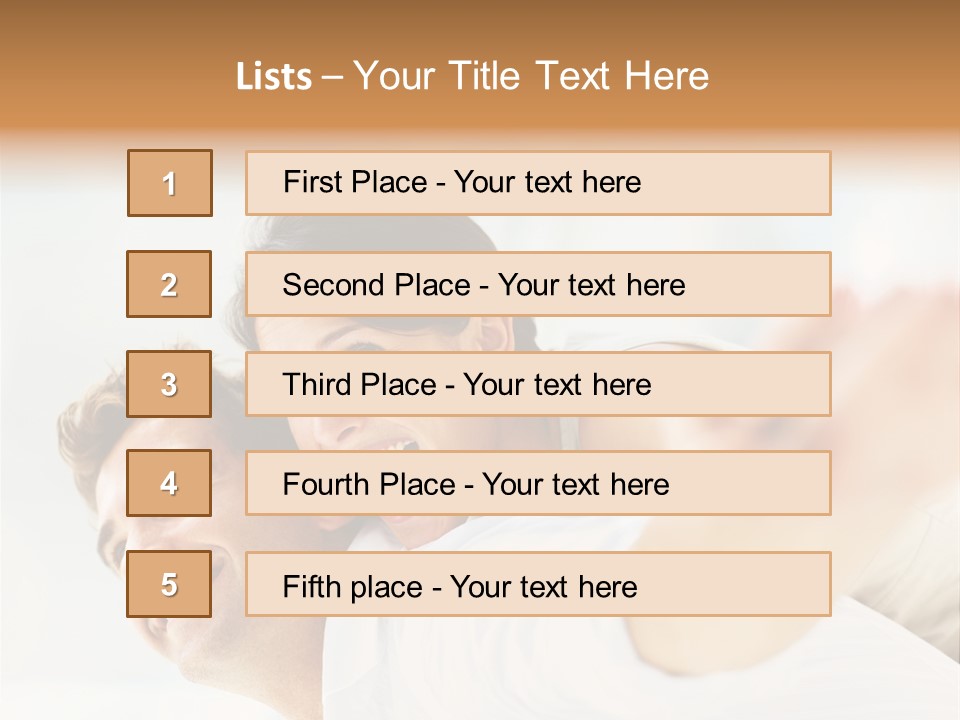 Pretty Joy People PowerPoint Template