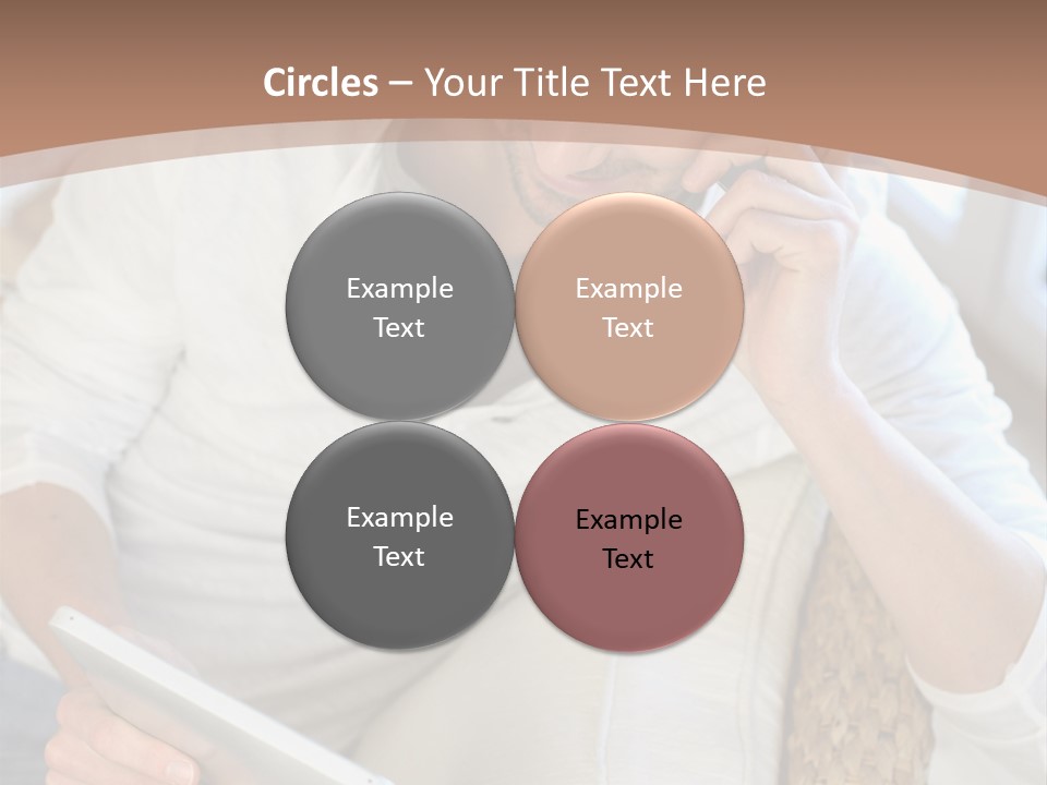 Sofa Touchpad Student PowerPoint Template