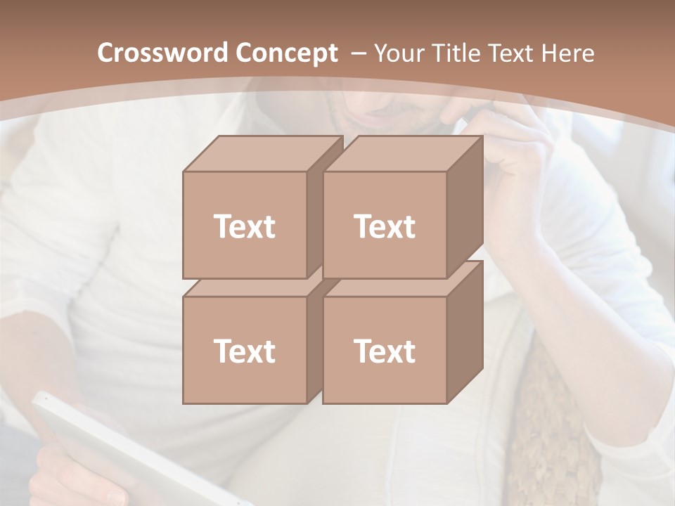 Sofa Touchpad Student PowerPoint Template