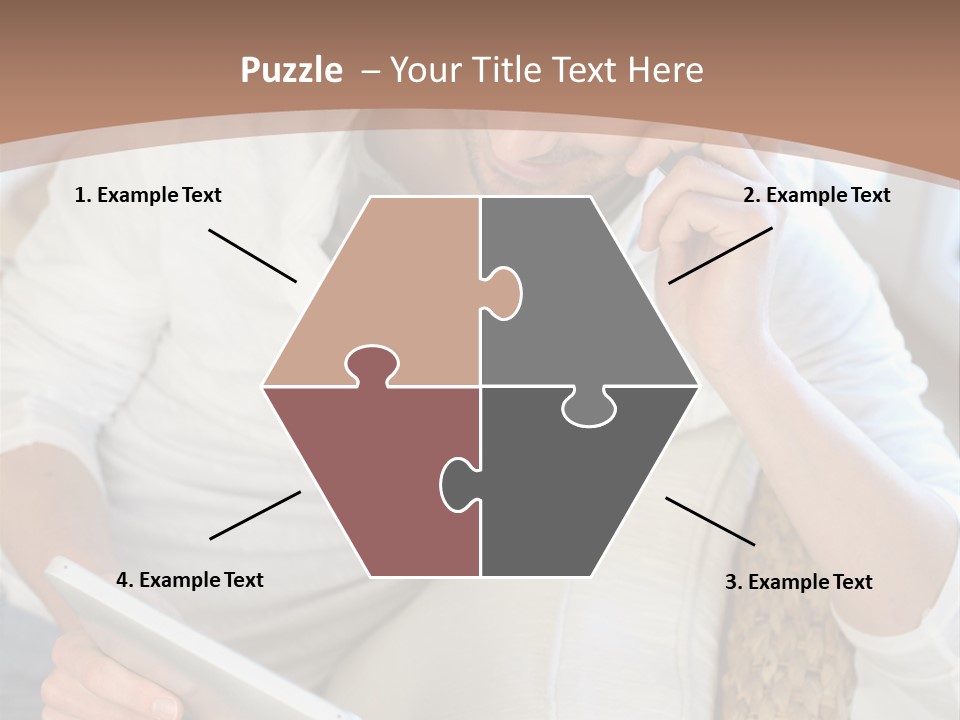Sofa Touchpad Student PowerPoint Template