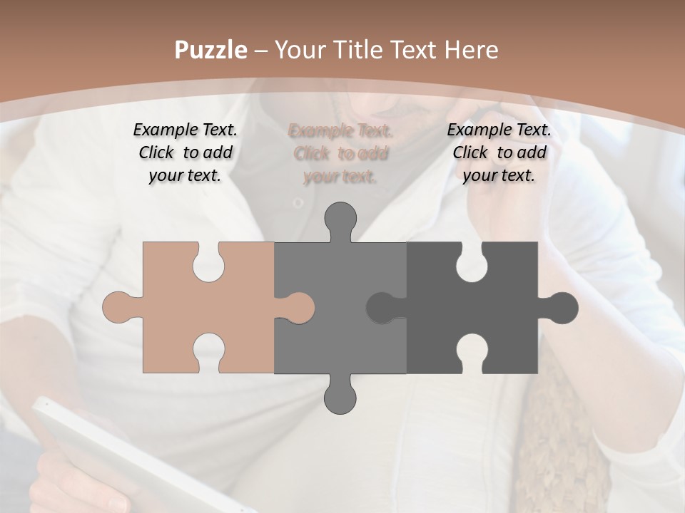 Sofa Touchpad Student PowerPoint Template