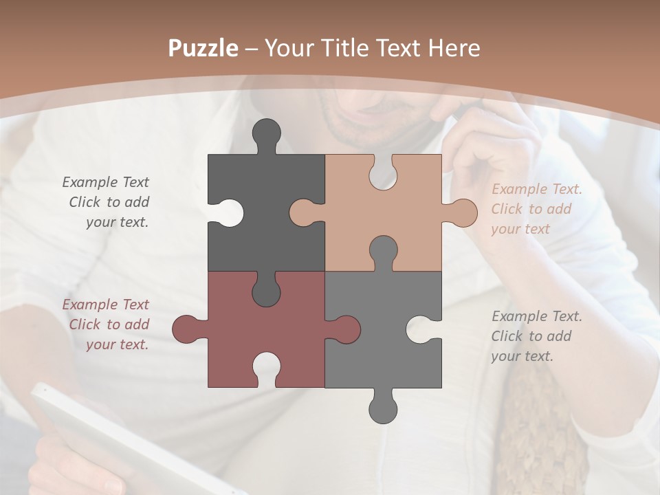 Sofa Touchpad Student PowerPoint Template