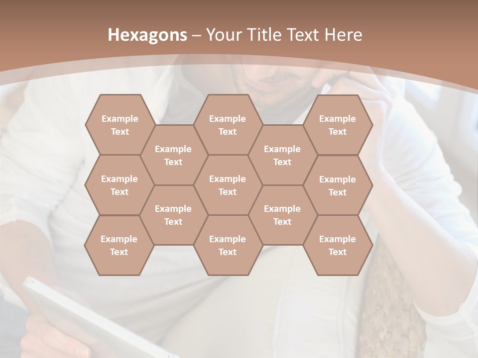 Sofa Touchpad Student PowerPoint Template