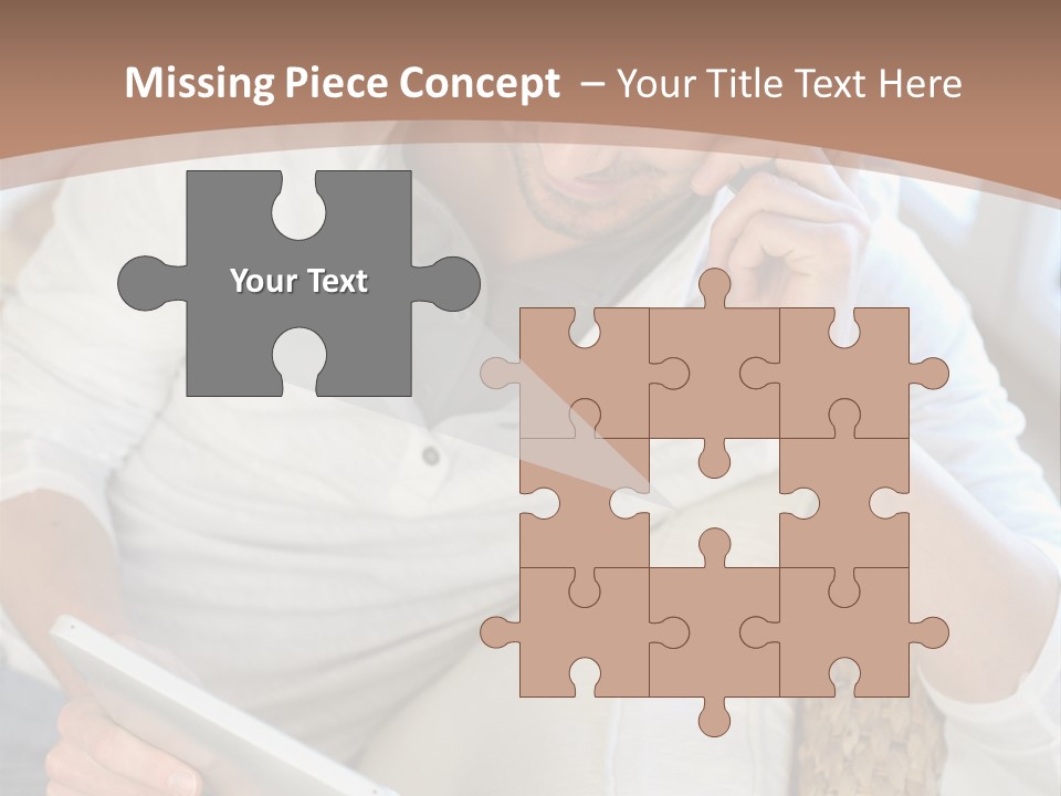 Sofa Touchpad Student PowerPoint Template