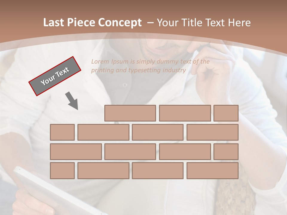 Sofa Touchpad Student PowerPoint Template