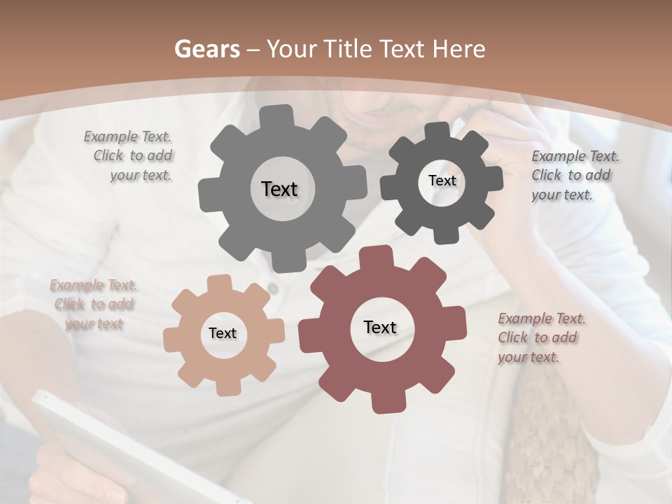Sofa Touchpad Student PowerPoint Template