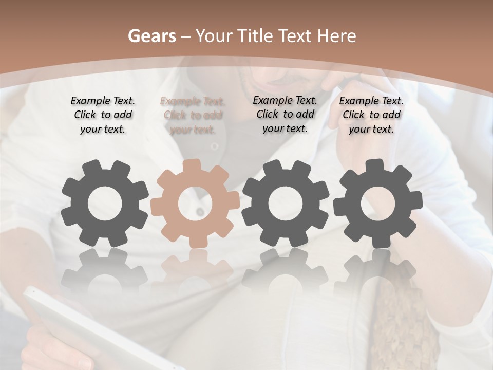 Sofa Touchpad Student PowerPoint Template