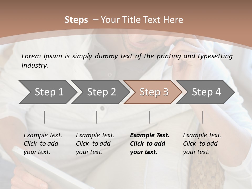 Sofa Touchpad Student PowerPoint Template