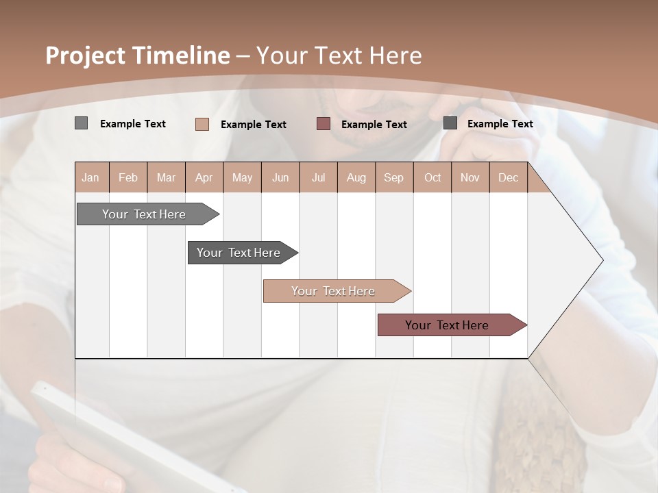 Sofa Touchpad Student PowerPoint Template