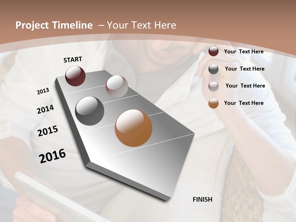 Sofa Touchpad Student PowerPoint Template