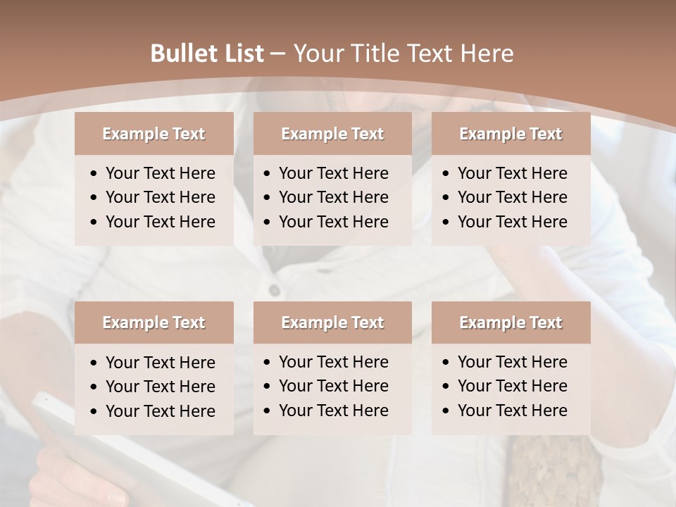 Sofa Touchpad Student PowerPoint Template