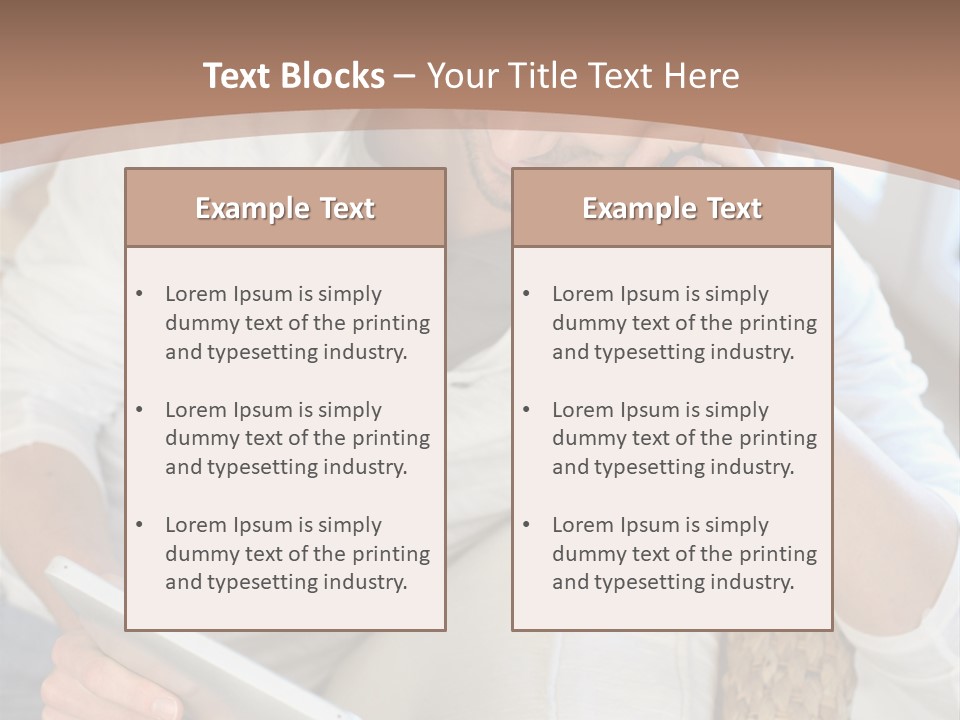 Sofa Touchpad Student PowerPoint Template