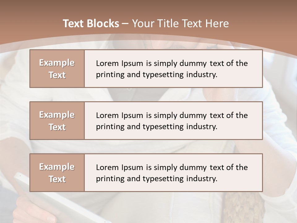 Sofa Touchpad Student PowerPoint Template