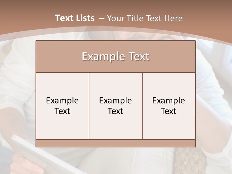 Sofa Touchpad Student PowerPoint Template