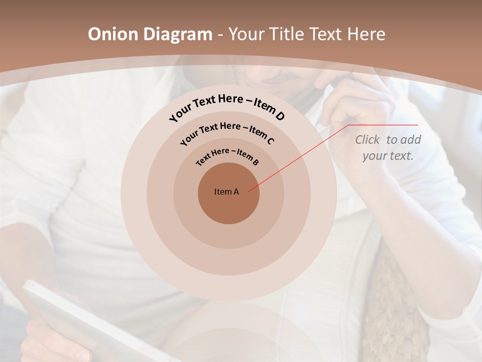 Sofa Touchpad Student PowerPoint Template