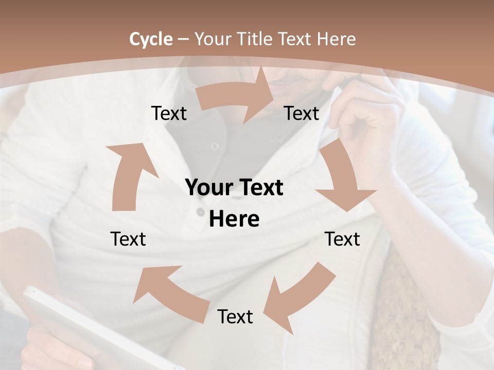 Sofa Touchpad Student PowerPoint Template