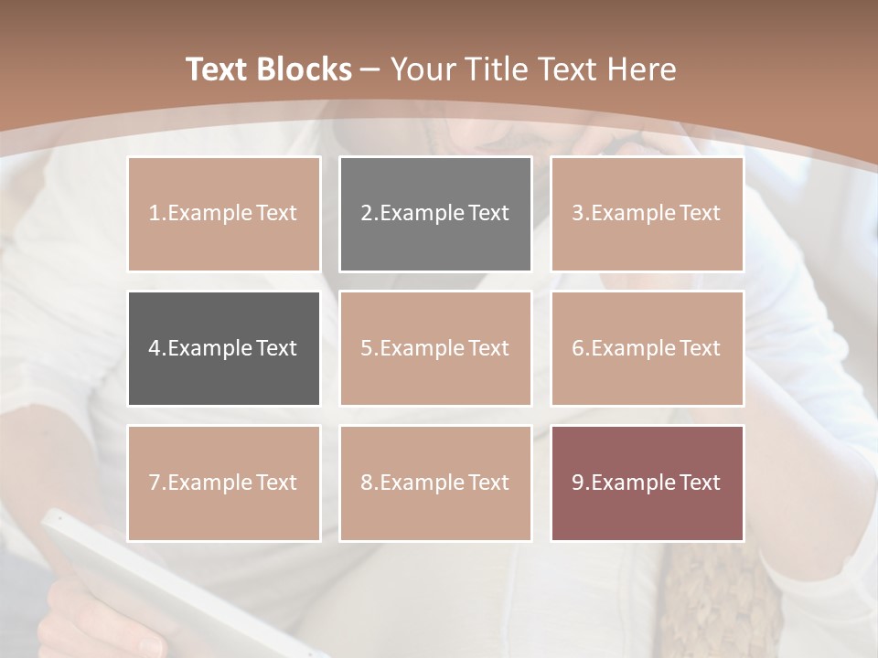 Sofa Touchpad Student PowerPoint Template