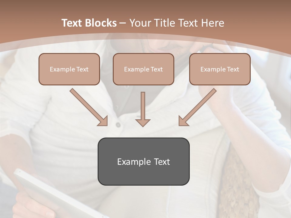 Sofa Touchpad Student PowerPoint Template